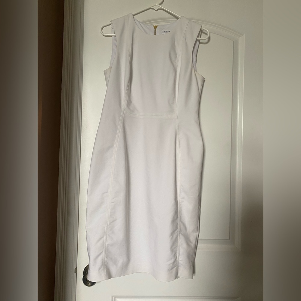 Calvin Klein white dress. Size 8. Bride or bridal dress. New without tags